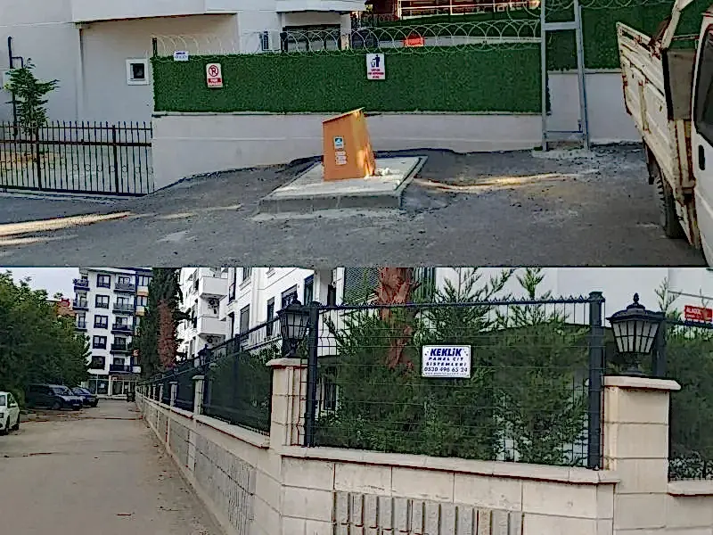 duvar üstü çit modelleri